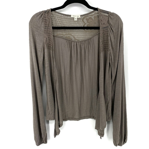 silence + noise Open Front Cardigan - Picture 1 of 5